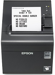 Epson TM-L90II C31C412A7191 L90II LFC Thermal Label Printer, Wireless, Built-in USB, Dark Gray