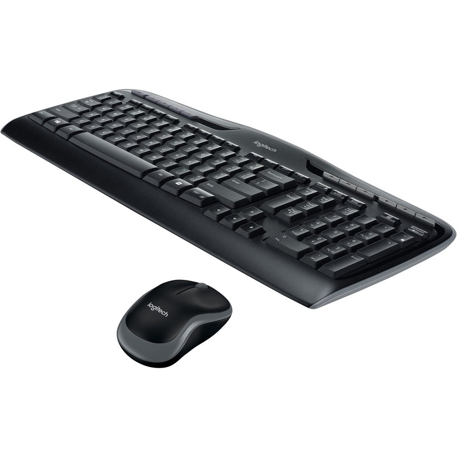 Logitech MK320 Wireless Keyboard and Mouse Combo for Windows, 2.4 GHz Wireless with Unifying USB-Receiver, Portable Mouse, Multimedia Keys