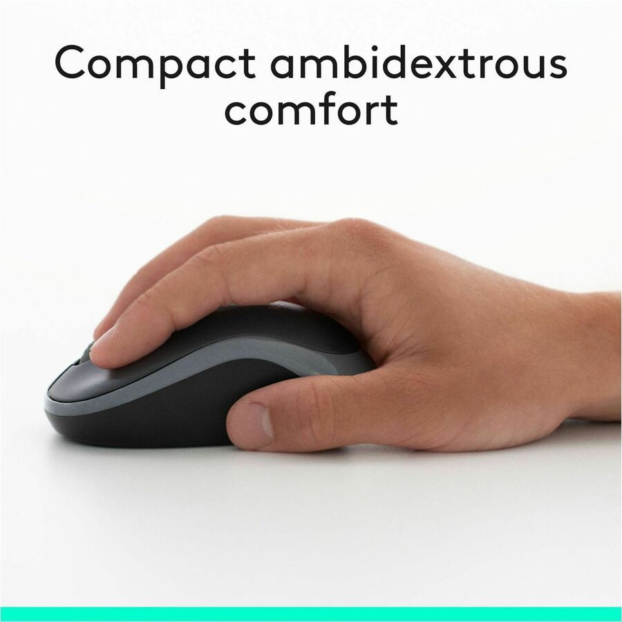 Logitech MK270 Wireless Keyboard and Mouse Combo for Windows, 2.4 GHz Wireless, Compact Mouse, Black