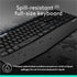 Logitech MK345 Wireless Keyboard and Mouse Combo - Full-Sized Keyboard with Palm Rest, Comfortable Right-Handed Wireless Mouse, 2.4 GHz Wireless USB Receiver