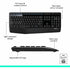 Logitech MK345 Wireless Keyboard and Mouse Combo - Full-Sized Keyboard with Palm Rest, Comfortable Right-Handed Wireless Mouse, 2.4 GHz Wireless USB Receiver