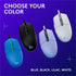 Logitech G203 Wired Gaming Mouse, 8,000 DPI, Rainbow Optical Effect LIGHTSYNC RGB, 6 Programmable Buttons, Black