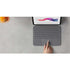 Logitech Combo Touch Keyboard/Cover Case (Folio) for 10.9" Apple, Logitech iPad (10th Generation &A16) Tablet - Oxford Gray