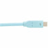 Eaton Tripp Lite Series Safe-IT USB-C Cable (M/M), Antibacterial, Ultra Flexible, 240W PD Charging, Light Blue, 6 ft. (1.8 m)