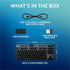 Logitech G915 X LIGHTSPEED TKL Low-Profile Wireless Gaming Keyboard, Double-Shot PBT Keycaps, Fully Programmable Keys, RGB Backlighting, Sleek Aluminum Finishing, GL Blue Clicky - PC/Mac