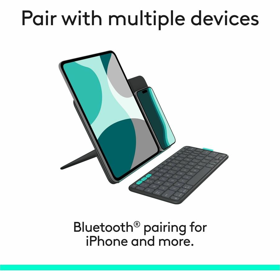 Logitech Flip Folio, Keyboard Case for iPad Pro 11-inch (M4) & iPad Air 11-inch (M2 & M3)(5th Gen - 2024) - Graphite