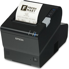 Epson TM-T88VI-DT2 C31CH64A9641 Thermal Receipt Printer, Core i3, 256GB, No OS, PS-180