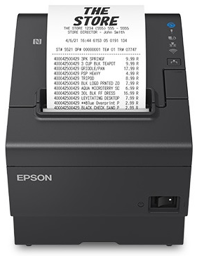 Epson TM-T88VII C31CJ57052 Thermal POS Printer, USB/Ethernet, Black