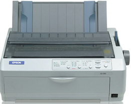 Epson C11CF40202 LQ-2090II Network - Dot Matrix Printerr, 24-Pin, Wide-Carriage, 529 cps, Light Gray
