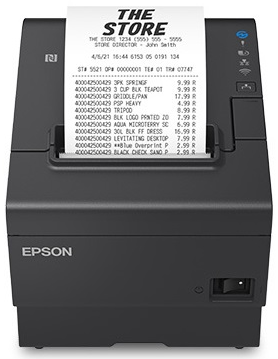 Epson TM-T88VII C31CJ57A9922 OmniLink Fixed Interface Thermal Printer, Black