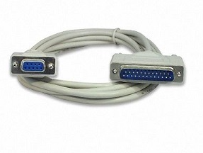 Epson CEPS-001 Cable, 3 Feet, DB9F-DB25M, Null Modem