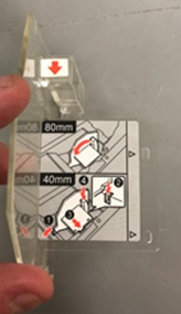 Epson 165686800 Small 58MM Roll Paper Spacer Guide, MCD for L90 Plus LFC Printers