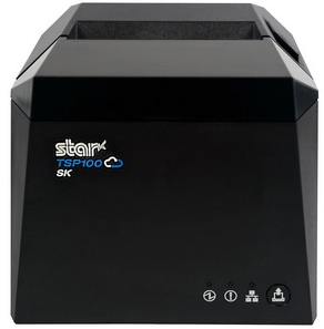 Star TSP143IV SK Star 37951540 Liner-Free Thermal Printer for Sticky Paper, Cutter, USB-C, WLAN