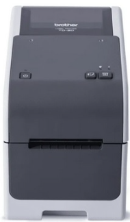 Brother TD2320DP203 2.3" Desktop Printer, DT, 203DPI, 6IPS, USB-C/Host-USB/Serial/LAN, Peeler