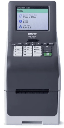 Brother TD2350DSAC203 2.3" Desktop Printer, 203DPI, 6IPS, USB-C/Host-USB/Serial/LAN/WLAN/Bluetooth