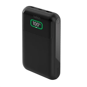 Belkin 65W 3-port USB Power Bank w/ Digital Display - 20K mAh - 2xUSB-C, 1xUSB-A - Portable Charger - w/ USB-C to USB-C Cable - Black