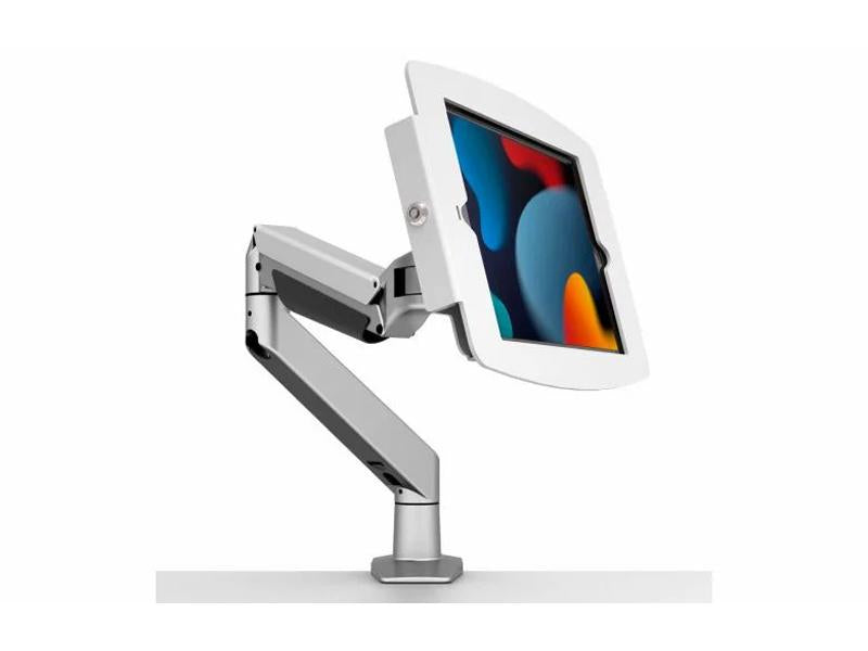 iPad 10.2IN Space Enclosure Articulating Arm Mount White