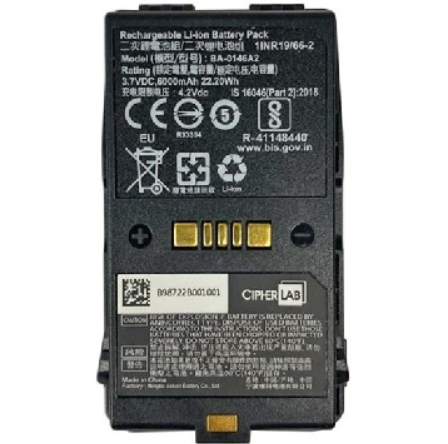 CipherLab KBCENT6X00502 RK95 New Extended Battery Module, 6000 mAh - use with Battery Charger