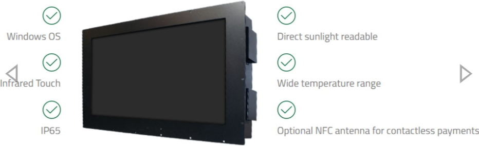 ID TECH IDDD-21540-M1 21.5 Inch Zeus Outdoor Touchscreen Computer