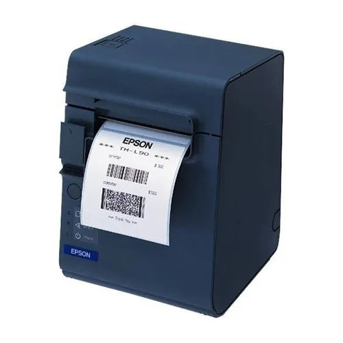 TM-L90 Plus Linered Thermal Label and Receipt Printer, USB + Wireless Dongle, Dark Gray